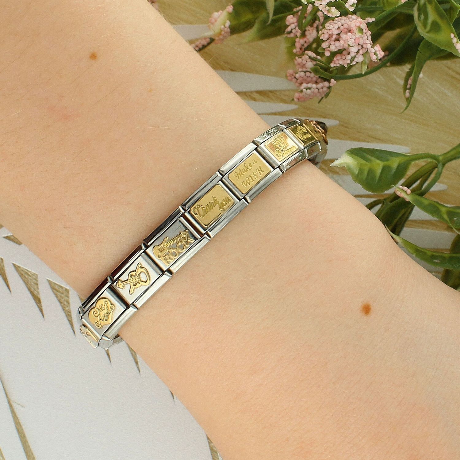 Nomination - Link 18K zawieszka złoto 'Dziękuję' 030121 26 biżuteria nomination nomination zawieszki nomination baza.jpg